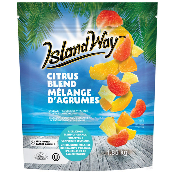 Island Way Sorbet Citrus Blend Frozen Fruits 1.85 kg