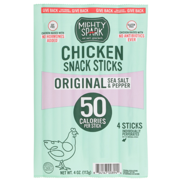 Mighty Spark Food Co. Original Sea Salt & Pepper Chicken Snack