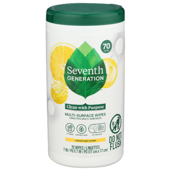 Seventh Generation Lemon Zest Multi-Purpose Wipes Same-Day Seventh Generation Lemon Zest Multi-Purpose Wipes Same-Day