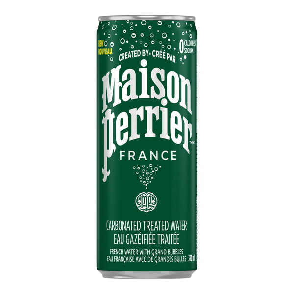 Perrier Carbonated Natural Spring Water Sleek Cans