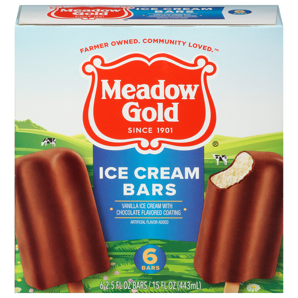 Meadow Gold Ice Cream Bars, Vanilla
