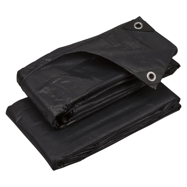Gardenline Black Medium Duty Tarps - 6' X 8' - 2pk Same-Day