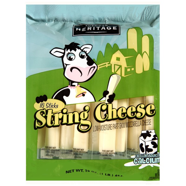 American Heritage Mozzarella String Cheese (1 oz) from Best Market