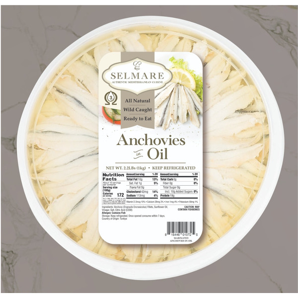 Selmare Anchovies in Oil 2.2lbs