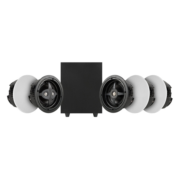 Sonance MAG5.1R Mag Series 5.1-Ch 6 1/2 Inch In-Ceiling Surround Sound Speaker System - Paintable White