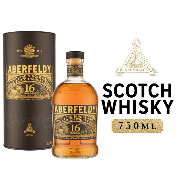 Aberfeldy™ 16 Year Old Single Malt Scotch Whisky Same-Day Delivery
