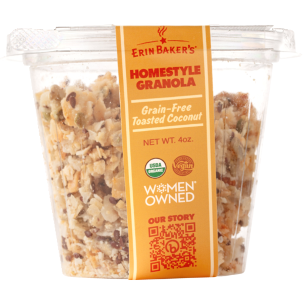 Erin Baker's Organic Grain-Free Toasted Coconut Homestyle Granola Cup
