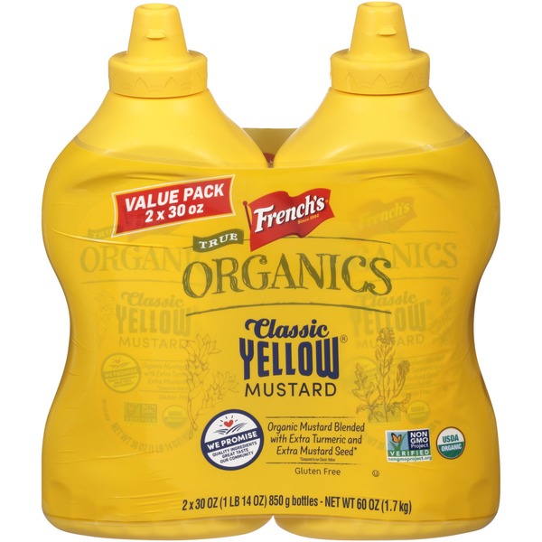French's® True Organics Classic Yellow Mustard (60 oz) Instacart