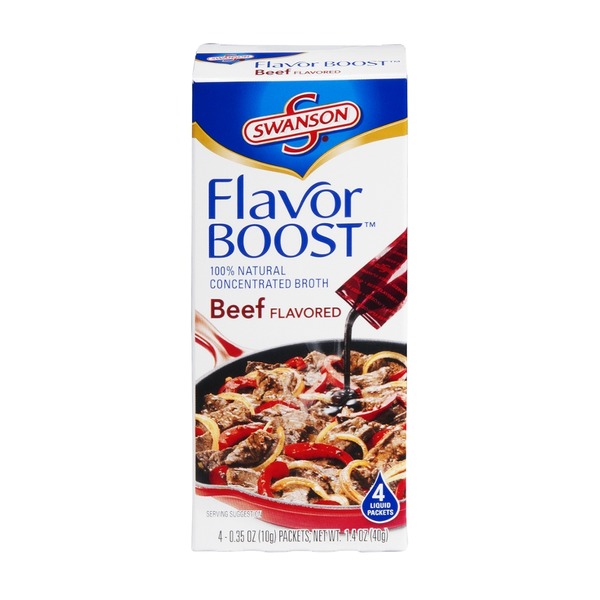 Swanson's Flavor Boost Beef Broth Concentrated 4 CT (0.35 oz) from