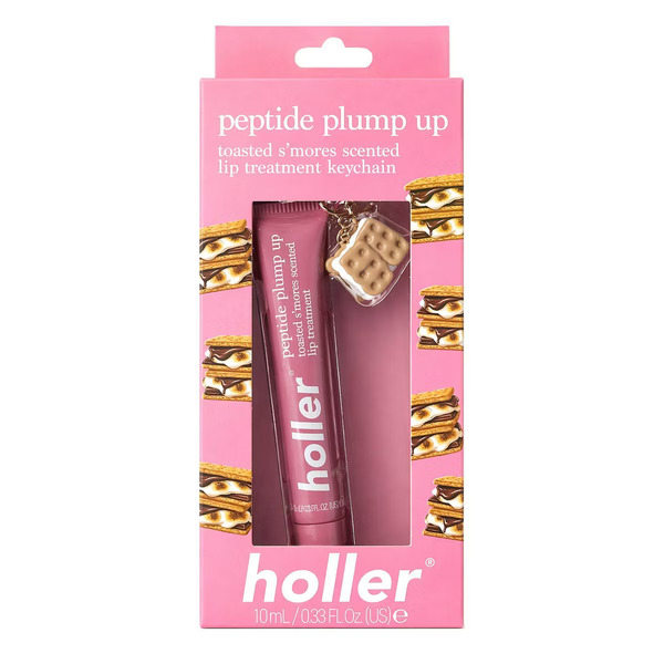 Holler Lip Gloss Treatment Keychain Toasted S'mores
