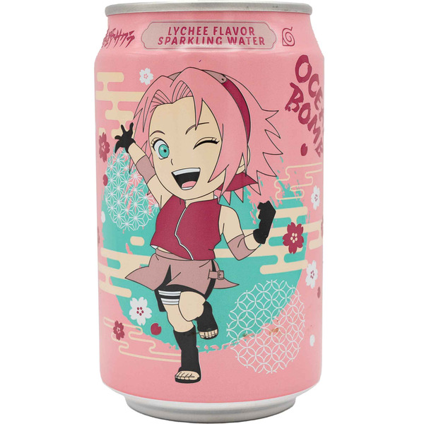OCEAN BOMB Naruto Lychee Flavor Sparkling Water