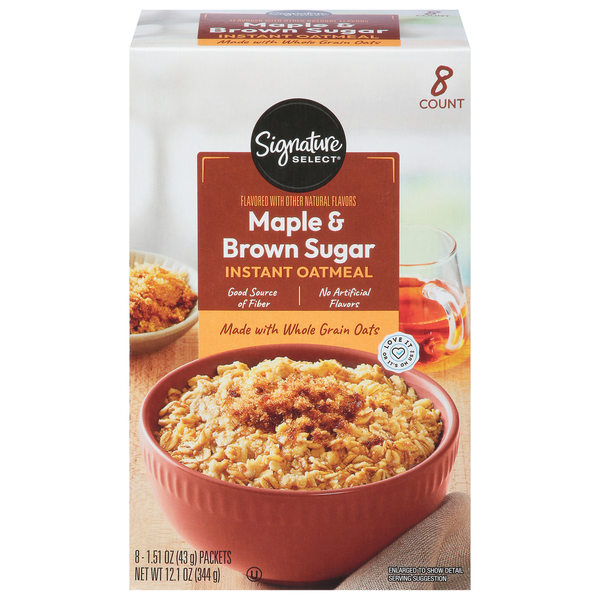 Signature SELECT Oatmeal, Maple & Brown Sugar, Instant