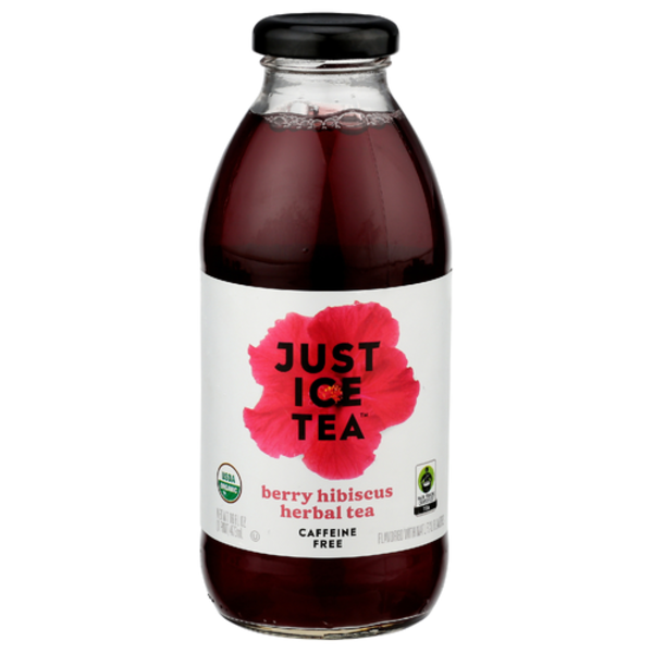 Just Ice Tea Organic Berry Hibiscus Herbal Ice Tea