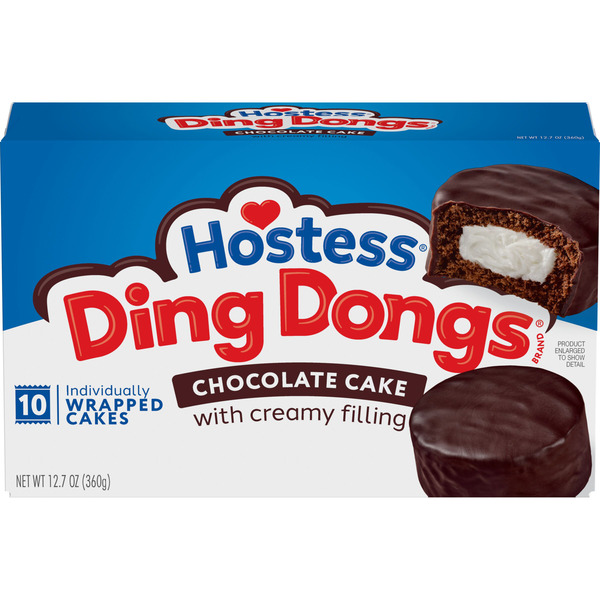 Hostess Ding Dongs Chocolate Cake with Creamy Filling