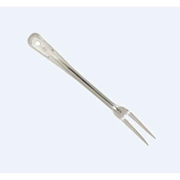 Pot Fork, 2-tine, 19" long, 1-piece, heavy-gauge stainless steel