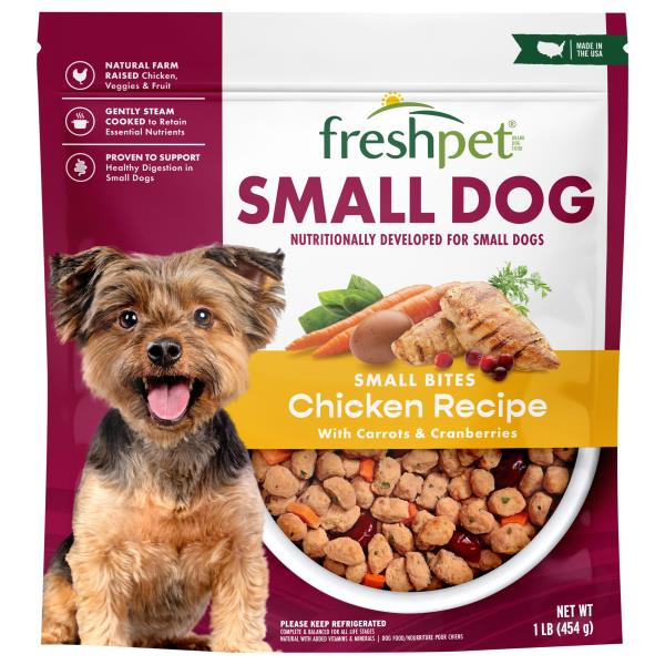 Freshpet Dog Food, Chicken Recipe with Carrots & Cranberries, Bite