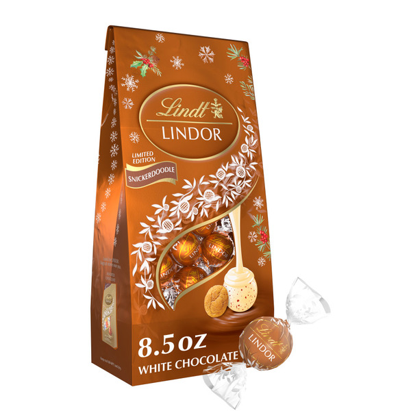 Lindt Lindor Holiday Snickerdoodle White Chocolate Candy Truffles