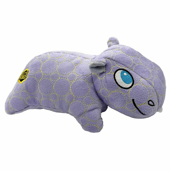 Bite Force Durable Plush Hippo Dog Toy, Multi