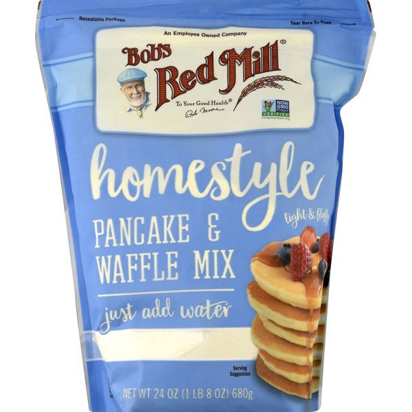 Bob's Red Mill Pancake & Waffle Mix, Homestyle (24 oz) Instacart