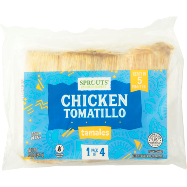 Sprouts Chicken Tomatillo Tamales