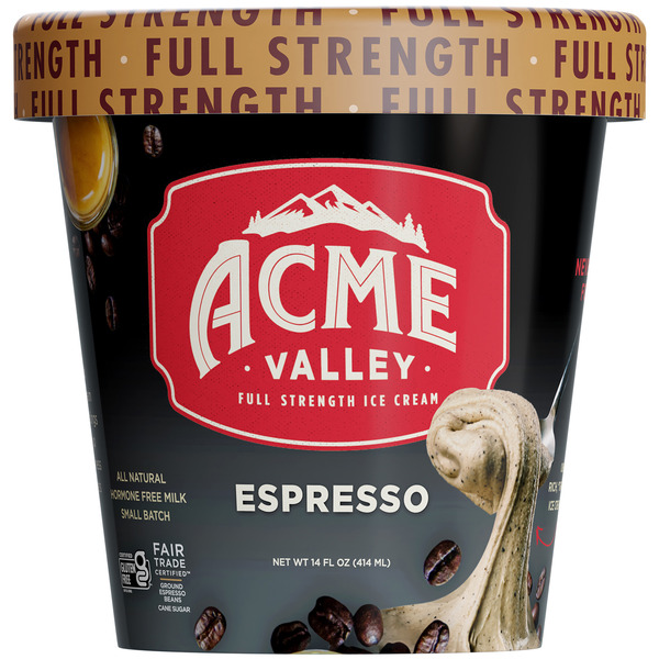 Acme Valley Ice Cream Ice Cream, Full Strength, Espresso Same-Day