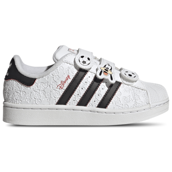 adidas Girls' Preschool Superstar II C Goofy Shoes, Size 3 - Multi/White