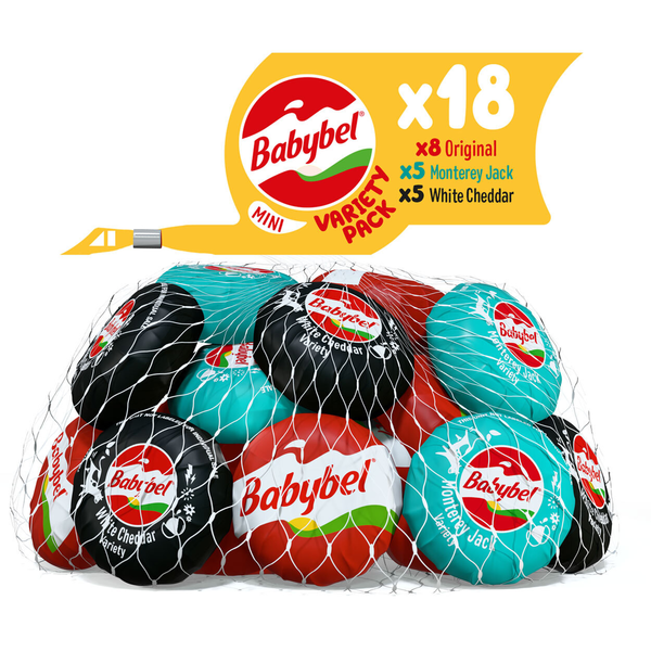 Babybel Variety Pack Snack Cheese, 12.7 oz (18 Count)