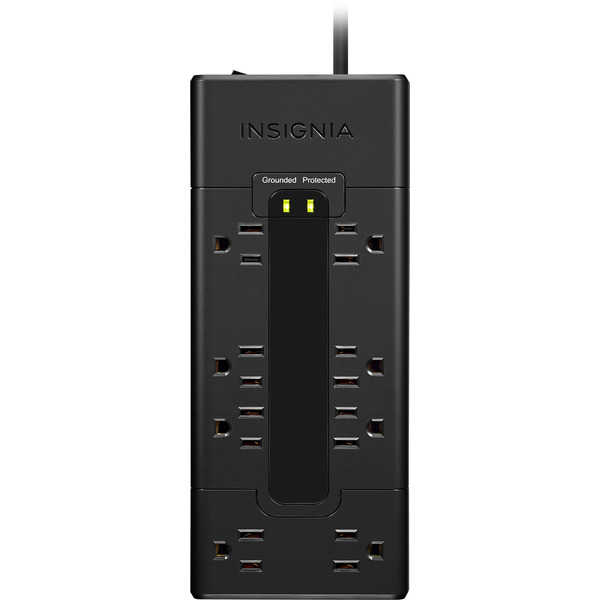 Insignia 8-Outlet 1,200 Joules Surge Protector - Black