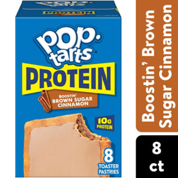 Pop-Tarts Protein Boostin' Brown Sugar Cinnamon Toaster Pastries, 10g Protein, 8 Count