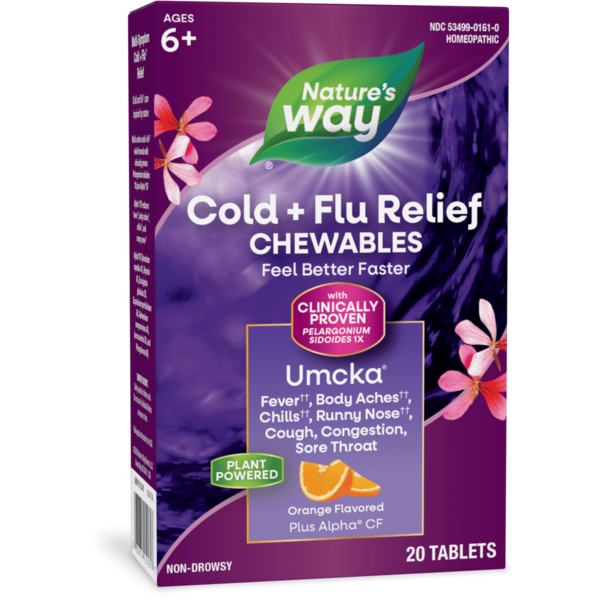 Nature's Way Umcka® Cold+Flu Relief Chewables Same-Day Delivery or