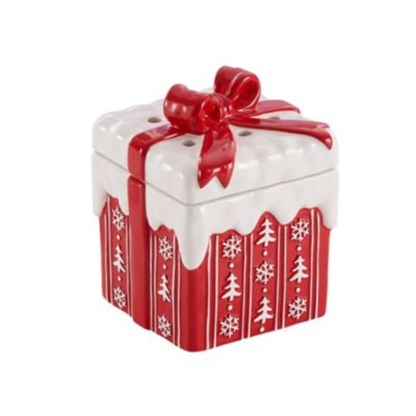 Red Shed Christmas Present Wax Warmer, 5.5 in.