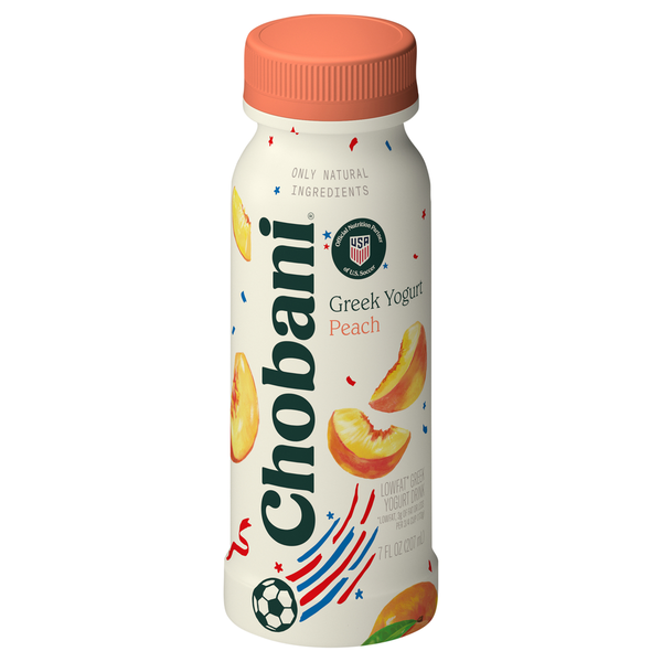 Chobani Lowfat Greek Peach Yogurt Drink