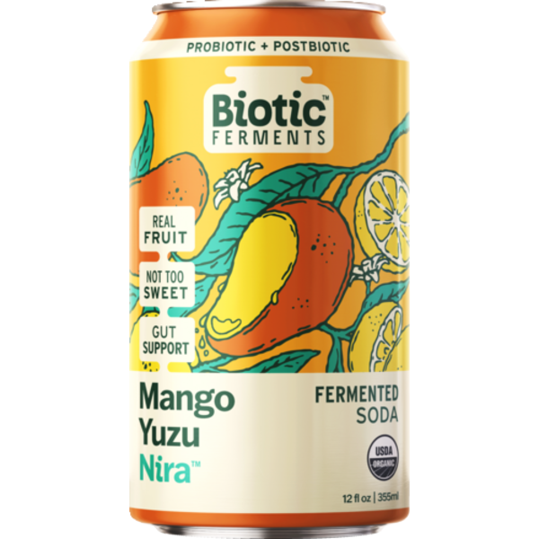 Biotic Ferments Organic Mango Yuzu Fermented Soda