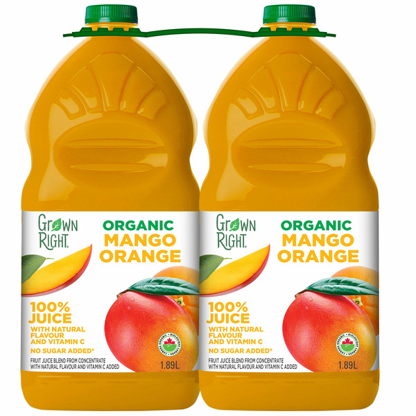 Grown Right Organic Orange & Mango Juice