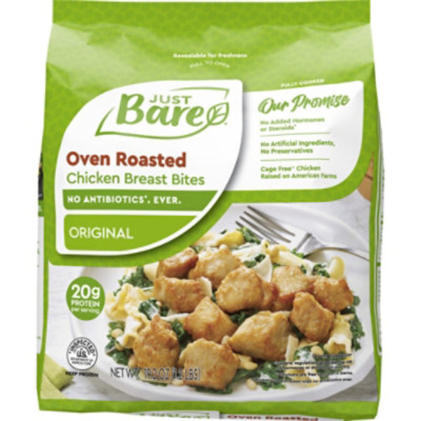 Just Bare Fully Cooked Roasted Chicken Breast Bites
