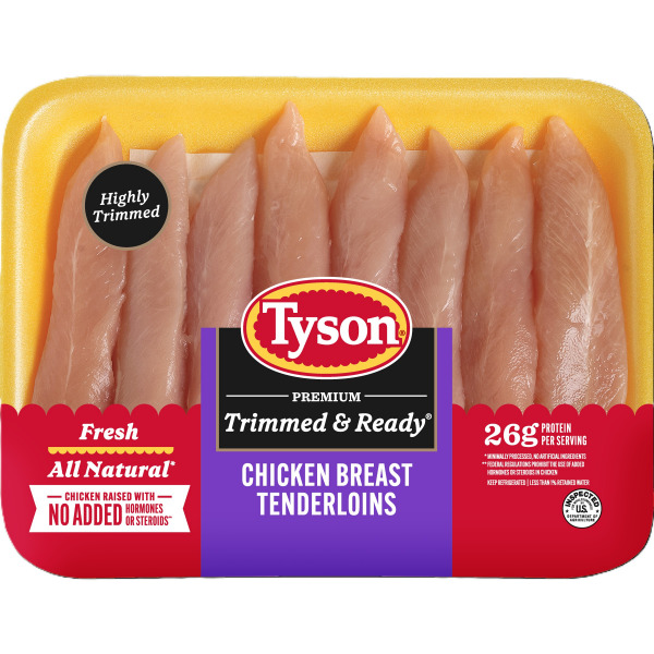 Tyson Trimmed & Ready Fresh Chicken Breast Tenderloins