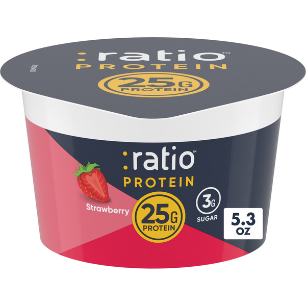 Ratio Protein Strawberry Yogurt Cultured Dairy Snack