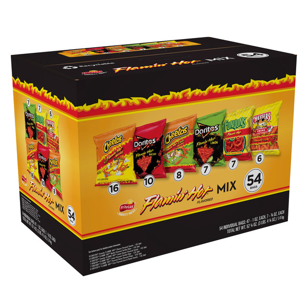 Frito-Lay Flamin' Hot Mix, Variety Pack, 54-count