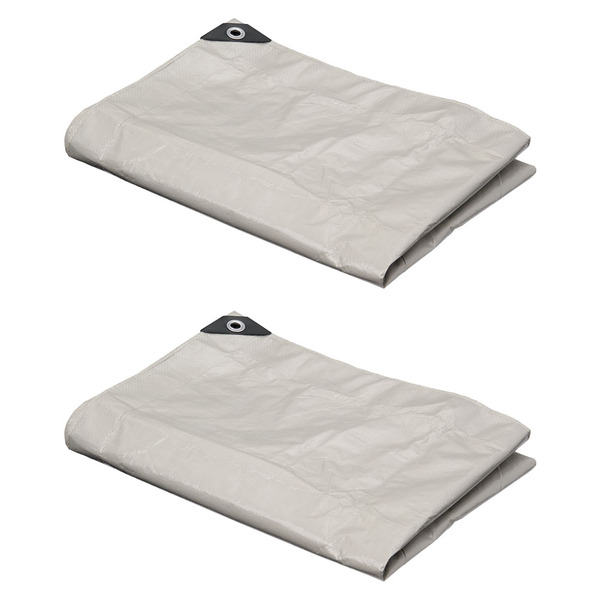 Adventuridge 6' x 8' Medium Duty Tarp 2 pack - Tan