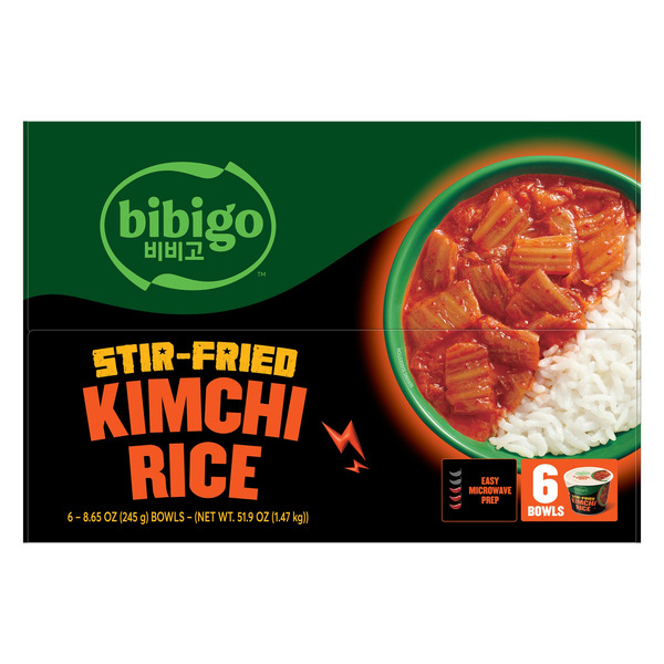 Bibigo Stir-Fried Kimchi Rice, 8.65 oz, 6-count