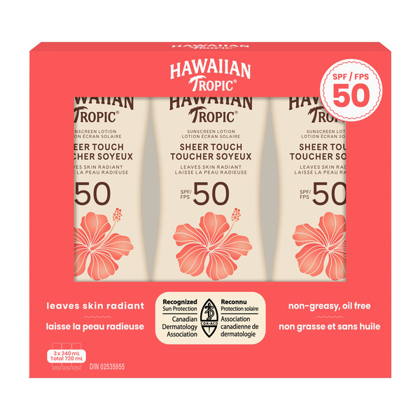 Hawaiian Tropic Sheer Touch Sunscreen Lotion With SPF 50