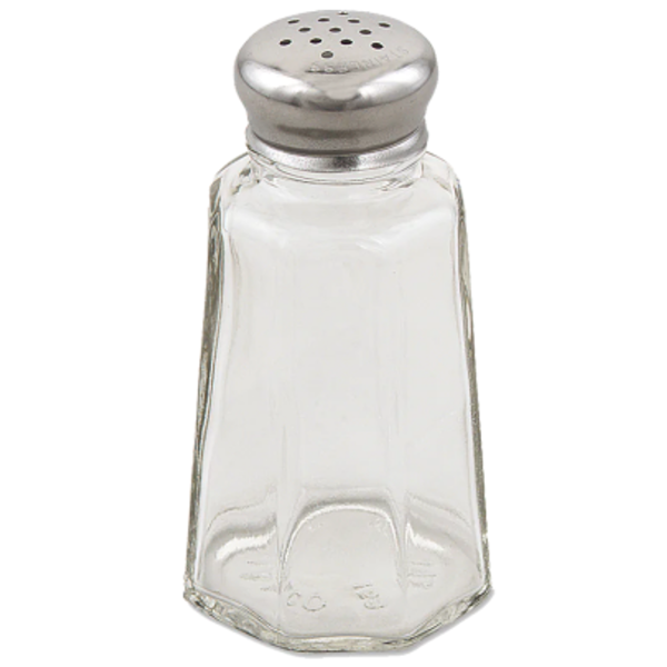 Paneled Salt & Pepper Shaker 12 PK