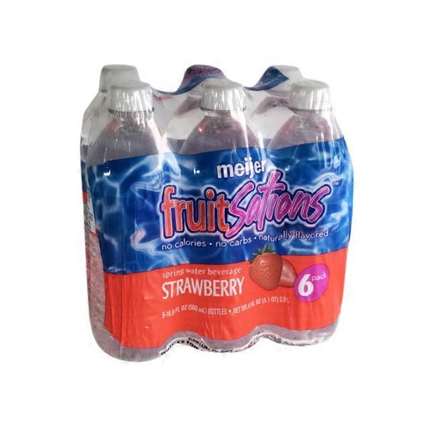 Meijer Strawberry Flavored Spring Water Beverage (16.9 fl oz) Instacart