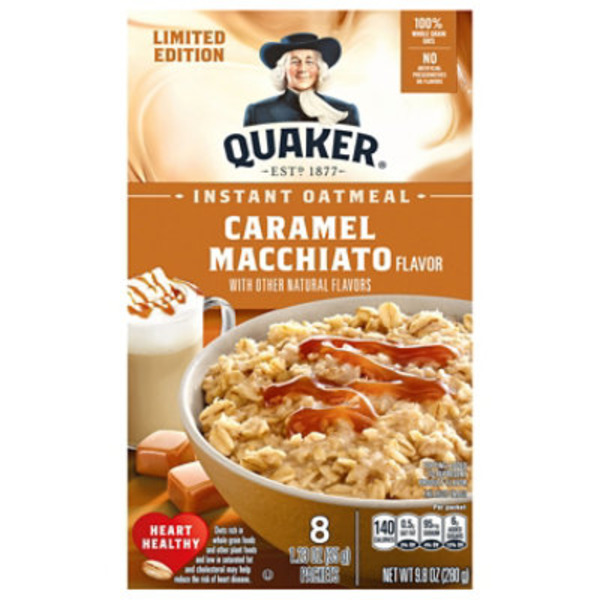 Quaker Instant Caramel Macchiato Flavor Oatmeal