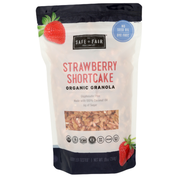 Safe + Fair Organic Strawberry Shortcake Granola