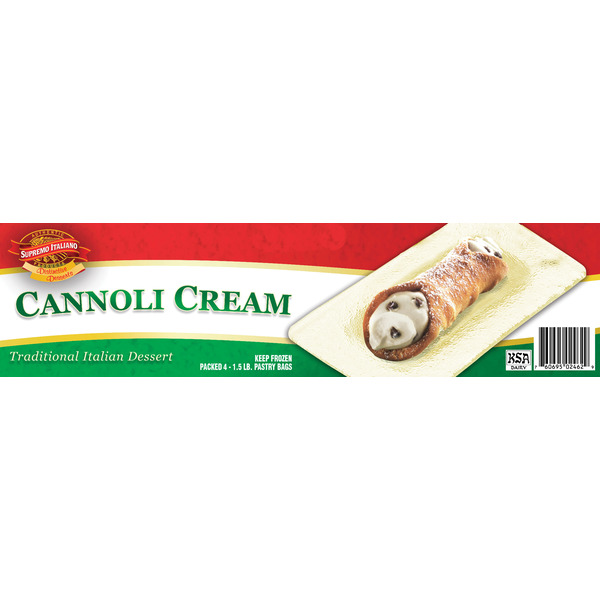 Frozen Supremo Italiano - Cannoli Cream - 4/1.5 lb