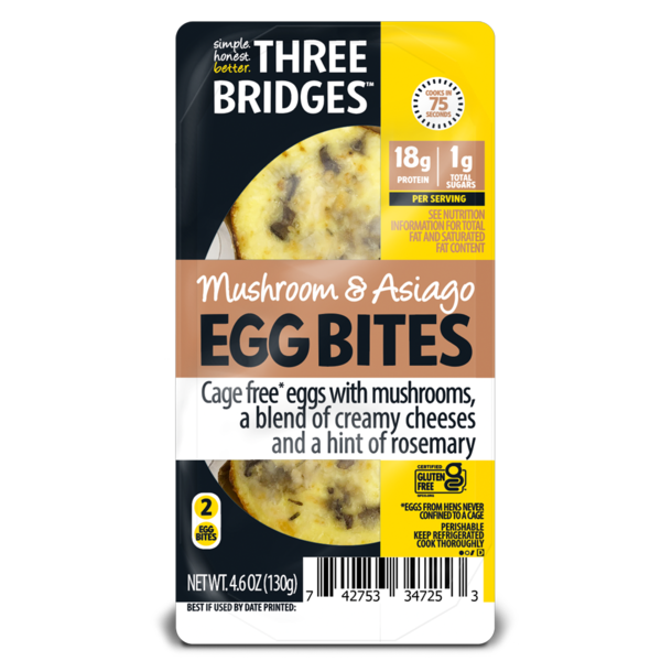Three Bridges Mushroom & Asiago Egg Bites