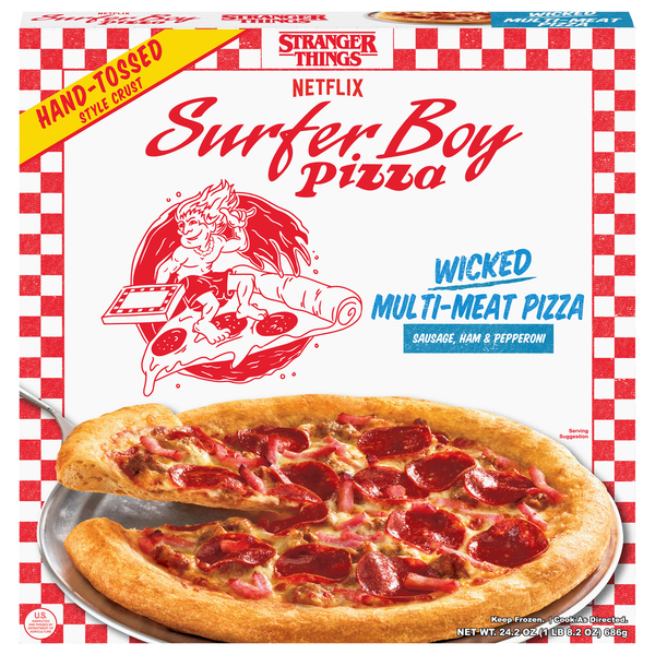 Surfer Boy Pizza Pizza, Hand-Tossed Style Crust, Wicked Multi-Meat
