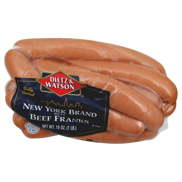 Dietz & Watson Beef Franks, Uncured, New York Brand Same-Day
