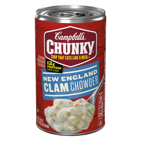 Campbell's Chunky New England Clam Chowder Soup Same-Day Delivery